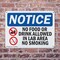 Signmission No Food Or Drink Allowed In, 10 in W x Rectangle, Plastic OS-2PACK-NS-P-710-L-14572 - alternate 2